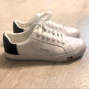 Tommy Hilfiger White and Black Sneakers